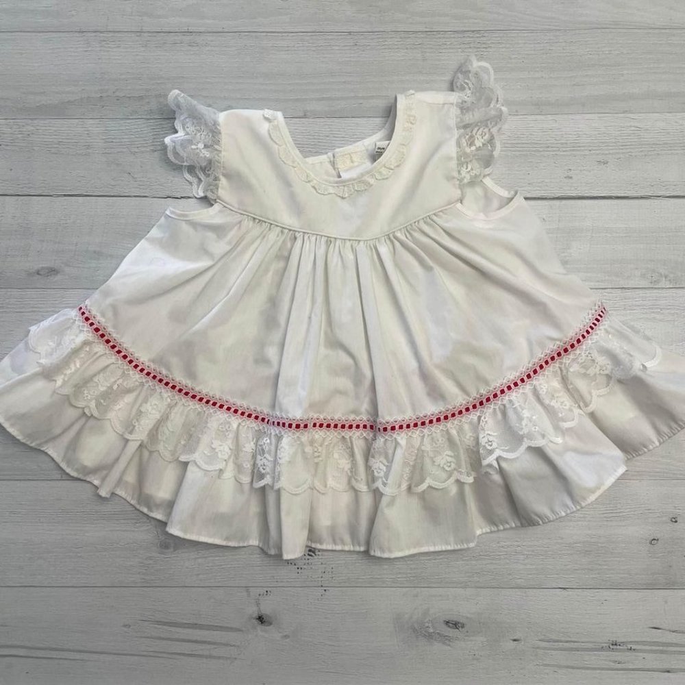 vintage bryan‎ white dress 18 months